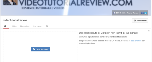 TUTORIAL YOUTUBE: NUOVA GRAFICA