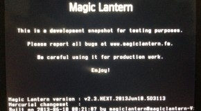 CANON 5D MK III: 14bit RAW. LA RIVOLUZIONE DI MAGIC LANTERN